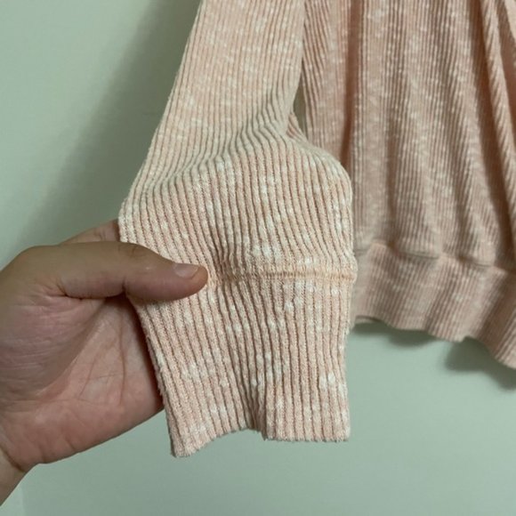 Anthropologie Saturday Sunday Surplice KnitRibbed V-Neck Wrap Sweater medium - Picture 4 of 9